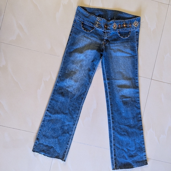 Tiffany & Co. Denim - Corelli Women’s jeans, size 12 wide leg zipper bottom